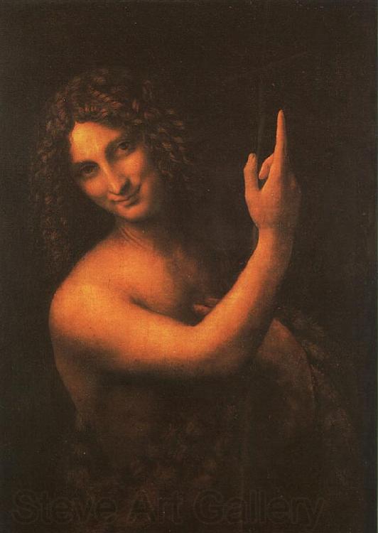  Leonardo  Da Vinci Saint John the Baptist Norge oil painting art